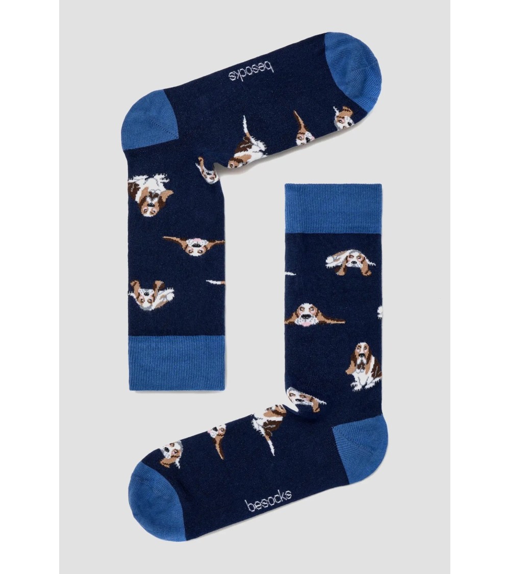 Socken - BeBasset - Basset Hound Besocks socke kuschelsocken für damen lustig herren farbige coole socken