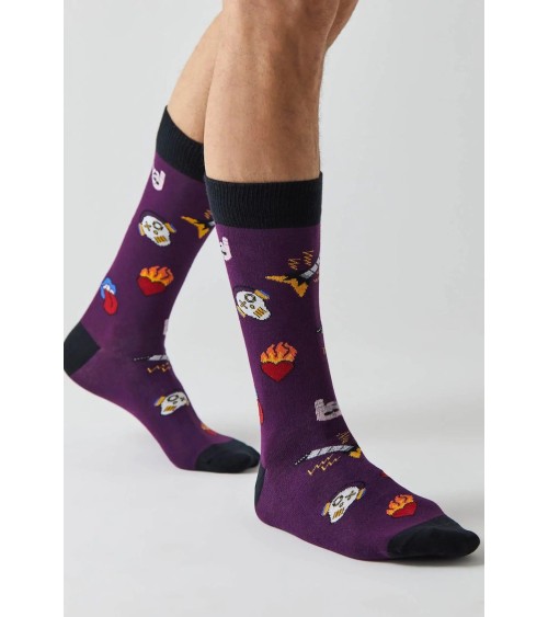 Socks BeRock - Purple Besocks Socks design switzerland original