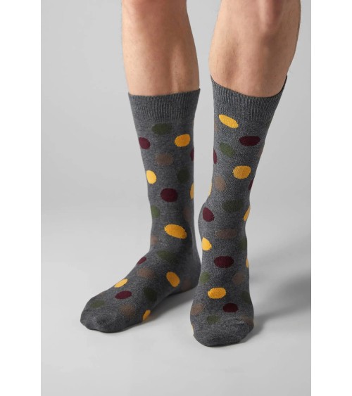 Socken BePolkadots - Marengograu Besocks socke kuschelsocken für damen lustig herren farbige coole socken