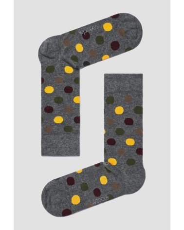 Chaussettes BePolkadots - Gris Marengo Besocks jolies pour femme originales pour homme chausset rigolotes drole Suisse