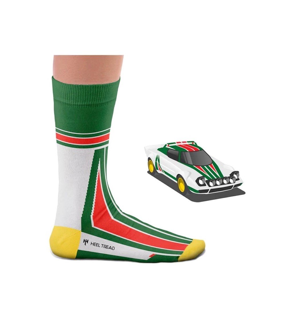 Socks - Lancia Stratos Heel Tread funny crazy cute cool best pop socks for women men
