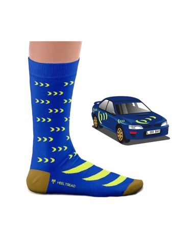 Calzini Subaru Impreza - Scooby Heel Tread calze da uomo per donna divertenti simpatici particolari