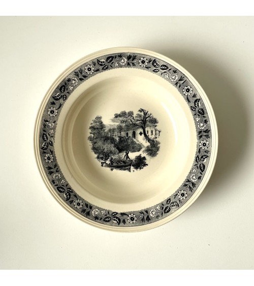 Piatto fondo - Boch Frères - Vintage kitatori mobili Oggetto di design vintage svizzera