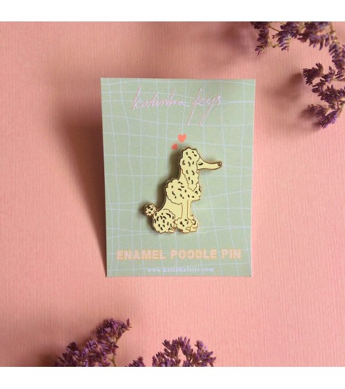 Enamel Pin - Royal Poodle Katinka Feijs broches and pins hat pin badges collectible