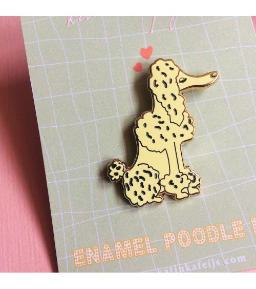 Enamel Pin - Royal Poodle Katinka Feijs broches and pins hat pin badges collectible