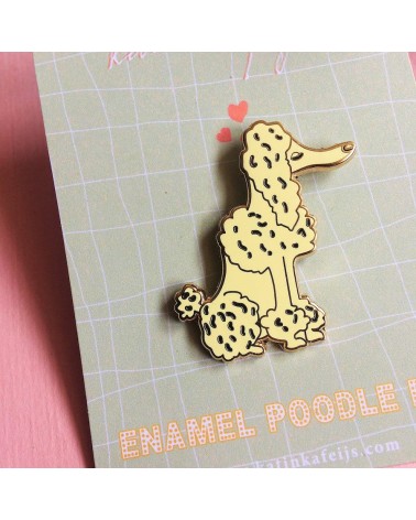 Enamel Pin - Royal Poodle Katinka Feijs broches and pins hat pin badges collectible