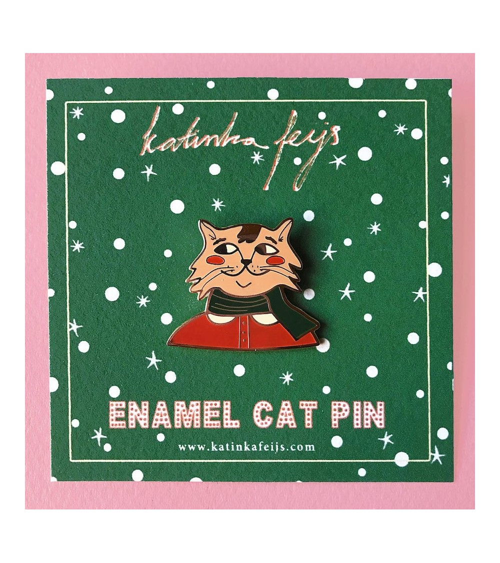 Enamel Pin - Mr. Cat Katinka Feijs broches and pins hat pin badges collectible