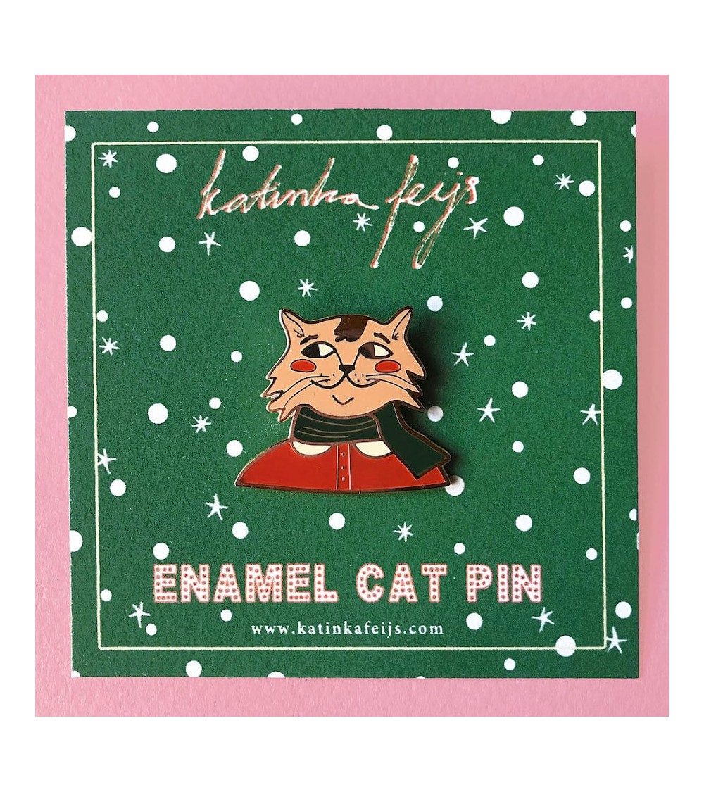 Pin's - Monsieur Chat Katinka Feijs pins rare métal originaux bijoux suisse