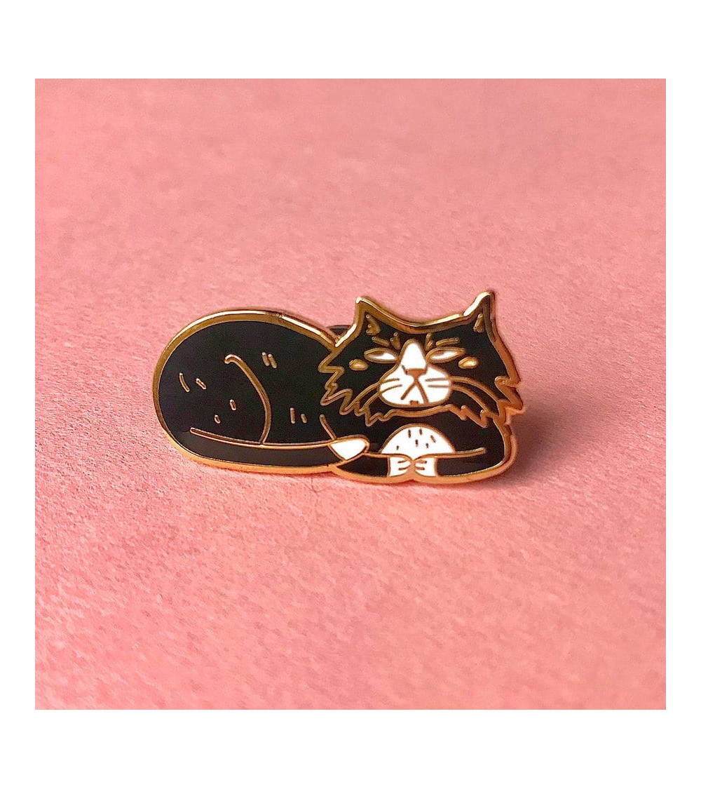 Enamel Pin - Annoyed Cat Katinka Feijs broches and pins hat pin badges collectible