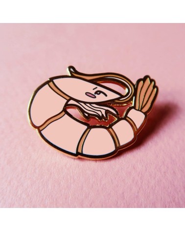 Pin Anstecker - Garnele Katinka Feijs Anstecknadel Ansteckpins pins anstecknadeln kaufen