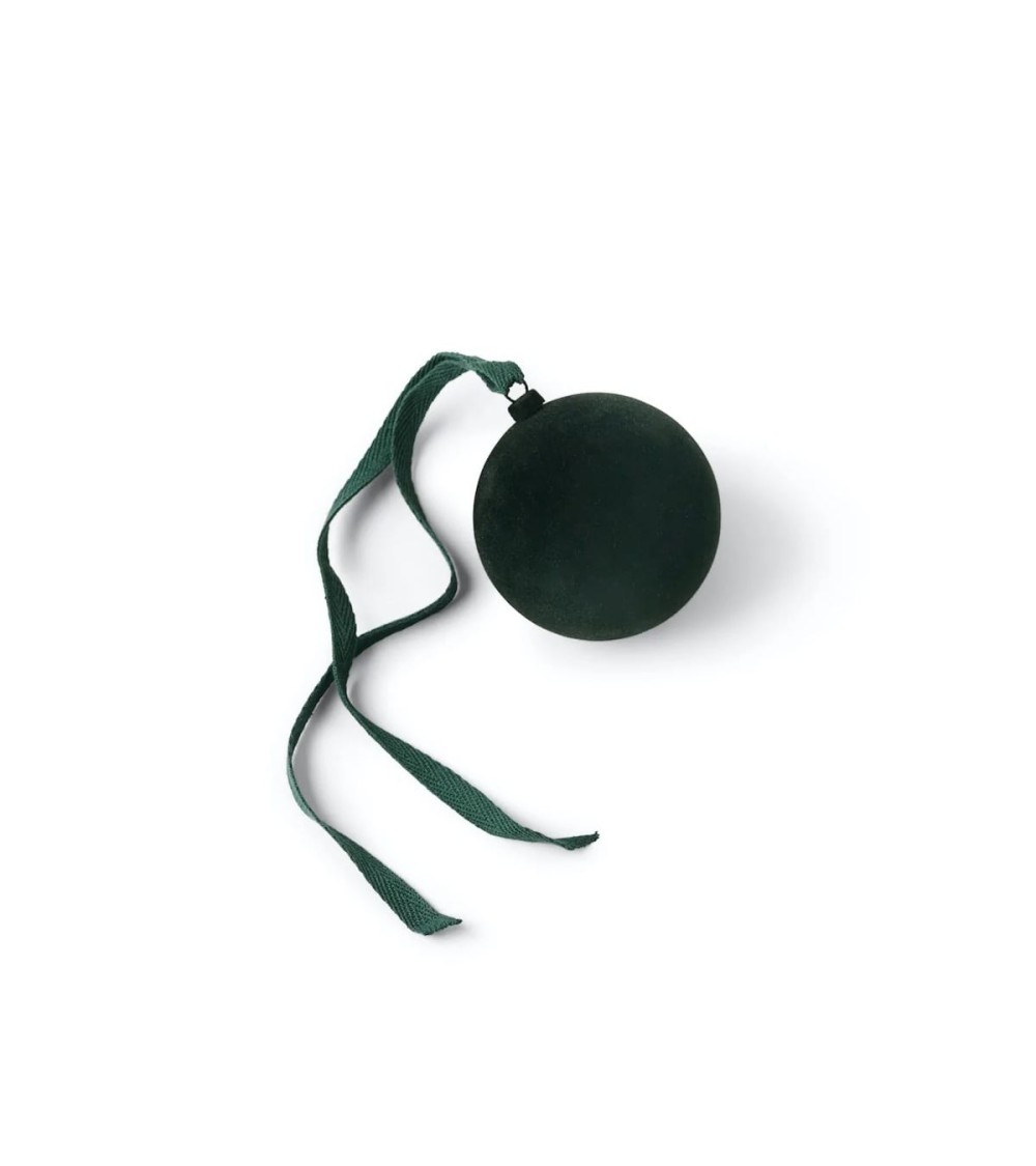 Velvet Christmas bauble - Forest green Nordstjerne 2024 christmas decorations xmas tree decorations