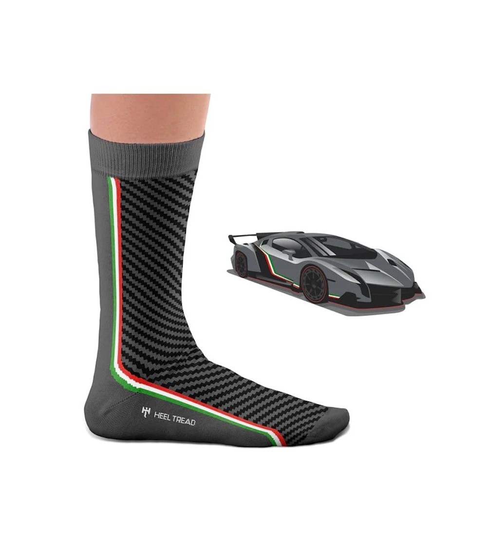 Socken - Lamborghini Veneno Heel Tread socke kuschelsocken für damen lustig herren farbige coole socken