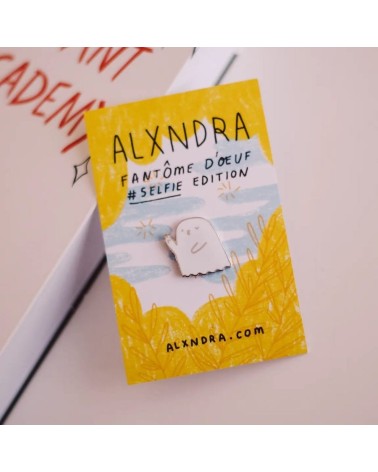 Enamel Pins - Fantôme d'oeuf ALXNDRA broches and pins hat pin badges collectible