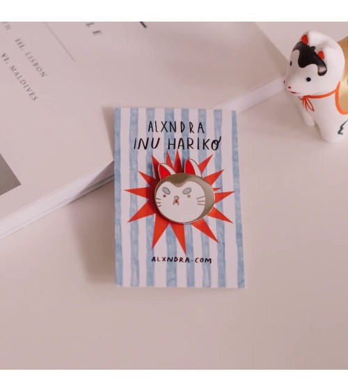 Enamel Pins - Inu Hariko ALXNDRA broches and pins hat pin badges collectible