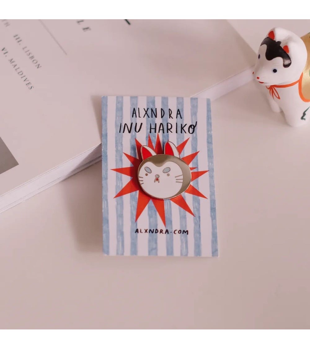 Pin Anstecker - Inu Hariko ALXNDRA Anstecknadel Ansteckpins pins anstecknadeln kaufen