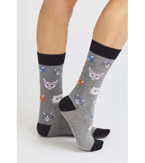 Socken - BeCats - Katzen Besocks Socke lustige Damen Herren farbige coole socken mit motiv kaufen