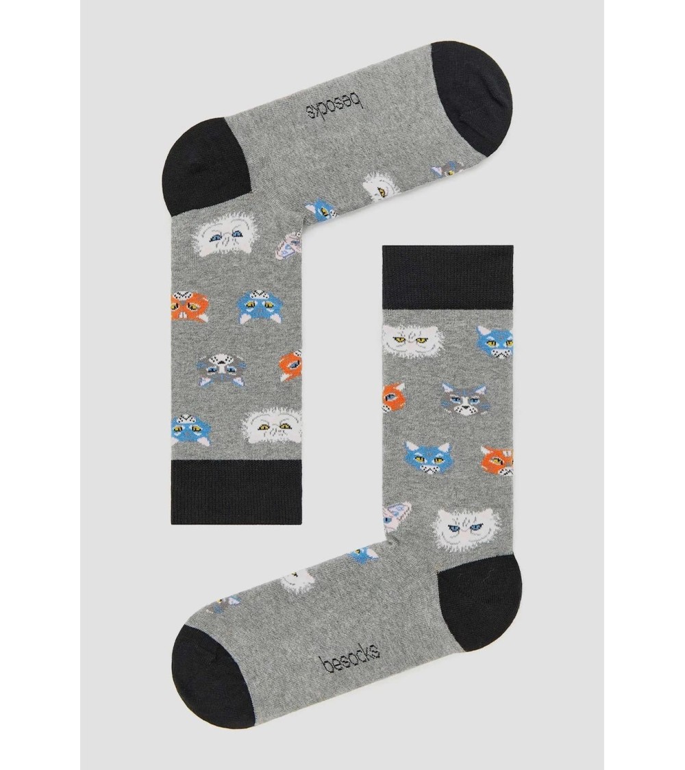 Socken - BeCats - Katzen Besocks socke kuschelsocken für damen lustig herren farbige coole socken
