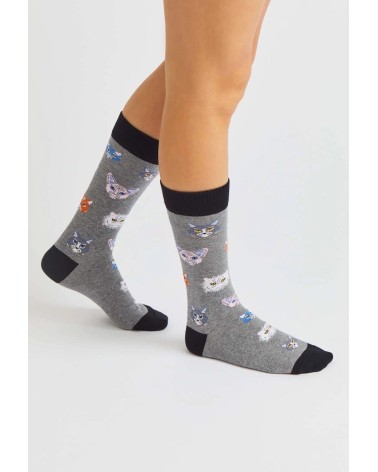 Socken - BeCats - Katzen Besocks Socke lustige Damen Herren farbige coole socken mit motiv kaufen