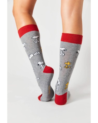 Calzini - Be Snoopy - Grigio Besocks calze da uomo per donna divertenti simpatici particolari