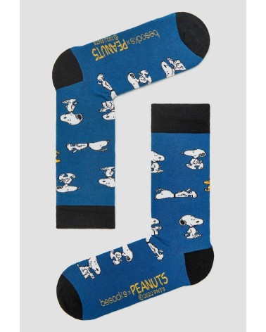 Socken - Be Snoopy - Blau Besocks socke kuschelsocken für damen lustig herren farbige coole socken