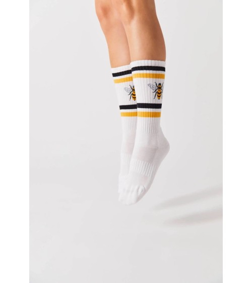 Calzini bianchi - BeBee Besocks calze da uomo per donna divertenti simpatici particolari