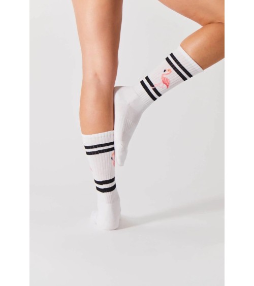 Chaussettes blanches - BeFlamingo Besocks Chaussettes design suisse original