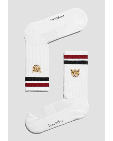 White socks - Be Panther Besocks funny crazy cute cool best pop socks for women men