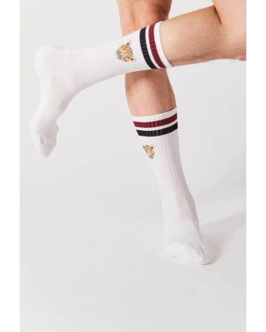 Chaussettes blanches - Be Panther Besocks jolies pour femme originales pour homme chausset rigolotes drole Suisse