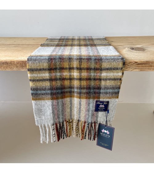 OTLEY Grigio - Sciarpa di lana merinos Bronte by Moon sciarpa inglese per donna da uomo per donna sciarpe di lana eleganti