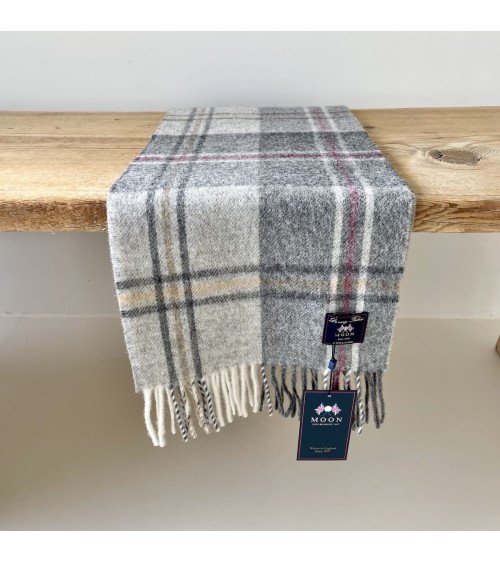 SILVERDALE Grau / Rosa - englisch Schal, Merino Wollschal Bronte by Moon Damen Winter Winterschal Herrenschal woll schal mit ...