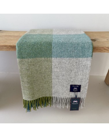 HARLAND Heather - Pure new wool blanket Bronte by Moon warm cozy soft sofa throw blanket picnic throws and blankets