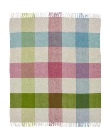 Plaid HARLAND Heather - Couverture en pure laine vierge Bronte by Moon anglaise plaid tartan ecossais 100 laine highland