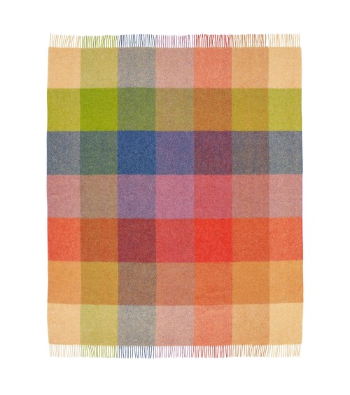 Plaid HARLAND Sunset - Couverture en laine Bronte by Moon un plaid cocooning couverture chaude douce plaide lit