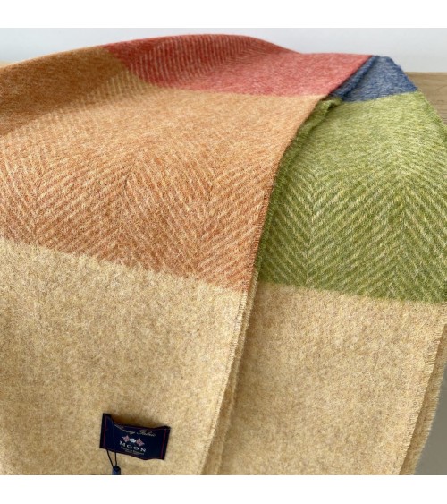 HARLAND Sunset - Coperta di pura lana vergine Bronte by Moon plaid per divano in lana coperta morbida letto matrimoniale plai...