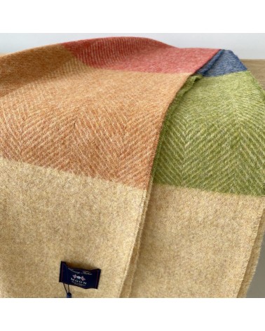 HARLAND Sunset - Coperta di pura lana vergine Bronte by Moon plaid per divano in lana coperta morbida letto matrimoniale plai...
