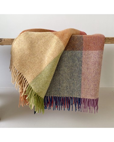 HARLAND Sunset - Wolldecke, Decke aus reiner Schurwolle Bronte by Moon Schafwolldecke warme Woll Decken Sofa wohndecke kaufen