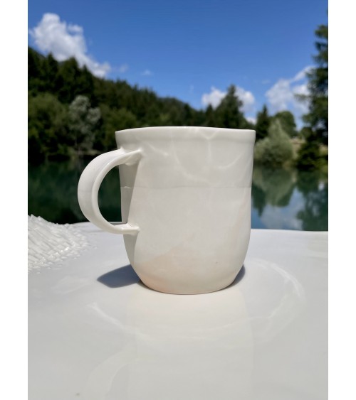 Tazza grande in porcellana - Vapor Rosa Maison Dejardin caffè espresso tazza particolari