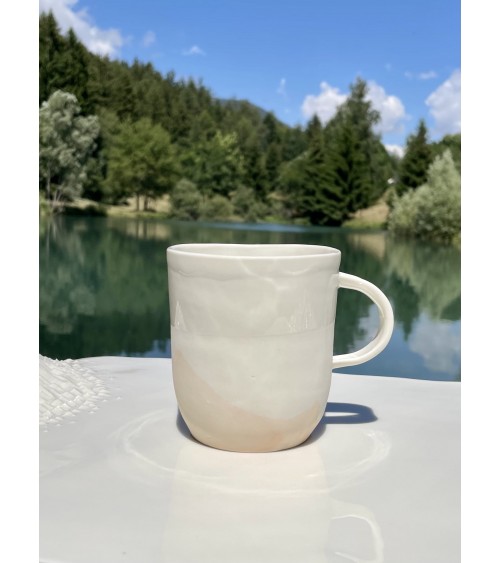 Tazza grande in porcellana - Vapor Rosa Maison Dejardin caffè espresso tazza particolari