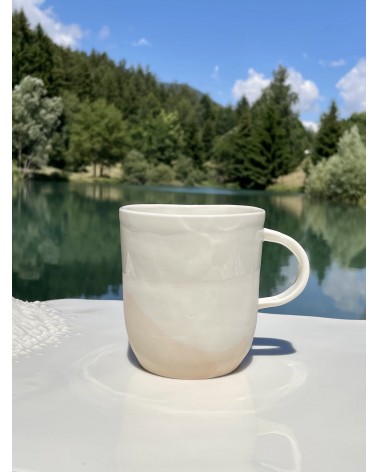 Tazza grande in porcellana - Vapor Rosa Maison Dejardin caffè espresso tazza particolari