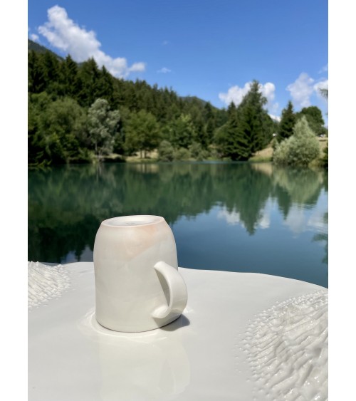 Tazza grande in porcellana - Vapor Rosa Maison Dejardin caffè espresso tazza particolari