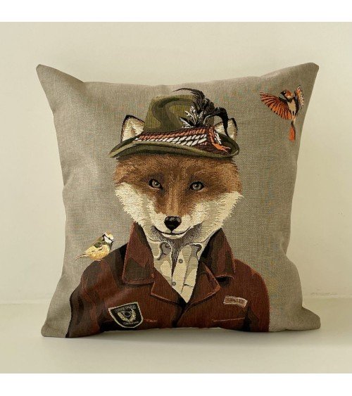 Fox - Forestry officer - Cushion cover Yapatkwa Cushion design switzerland original