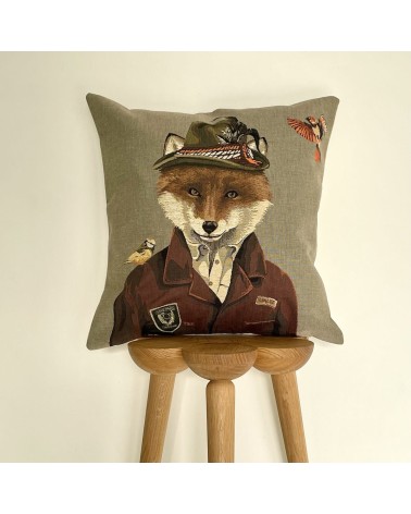 Fox - Forestry officer - Cushion cover Yapatkwa decorative accent throw pillows cases sofa original