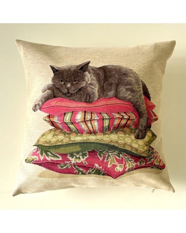 British shortair - Housse de coussin Yapatkwa coussins décoratifs pour canapé salon deco original suisse