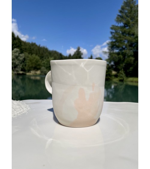 Tazza grande in porcellana - Vapor Rosa Maison Dejardin caffè espresso tazza particolari