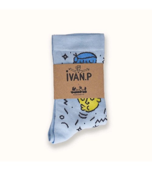 Chaussettes - Ivan Peev - Heads of Travis Label Chaussette jolies chausset pour homme femme fantaisie drole originales