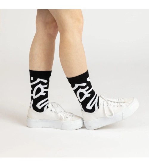 Calzini - Bleg - Edizione limitata Label Chaussette calze da uomo per donna divertenti simpatici particolari