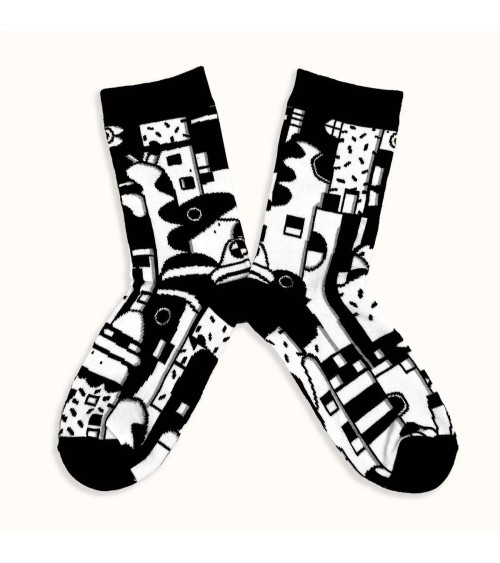 Socks - Polka Label Chaussette funny crazy cute cool best pop socks for women men