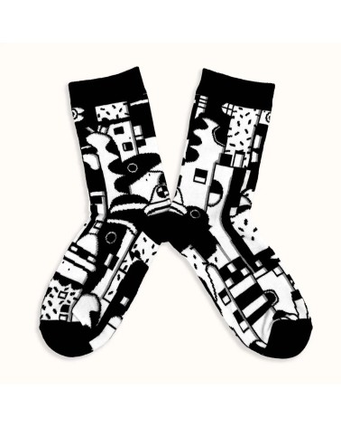 Socks - Polka Label Chaussette funny crazy cute cool best pop socks for women men