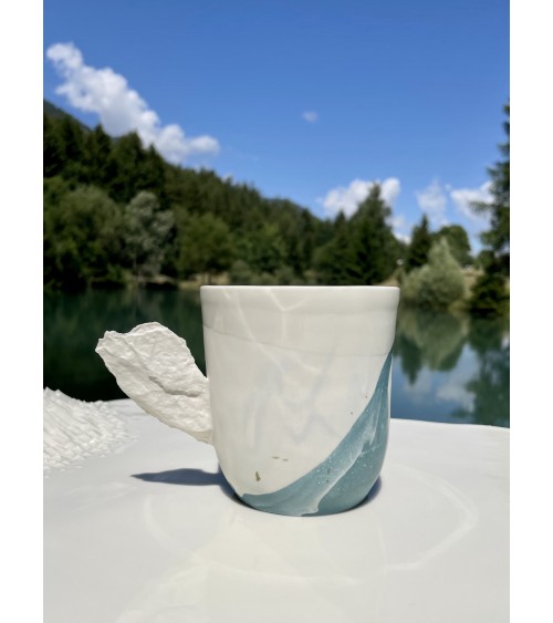 Tazza grande in porcellana - Vapor Blu Maison Dejardin caffè espresso tazza particolari