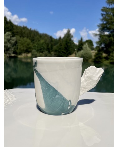 Tazza grande in porcellana - Vapor Blu Maison Dejardin caffè espresso tazza particolari